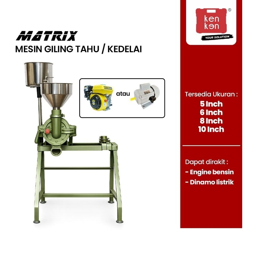 Mesin Giling Tahu 6 inch-Mesin penggiling Tahu Mesin Penggiling Kedelai Kosongan