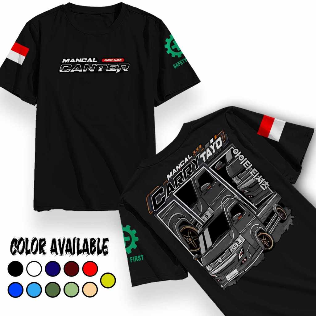Kaos Baju Mancal Carry Tayo Pick Up Distro Terbaru Katun Combed / Kaos Mobil Pick Up Distro
