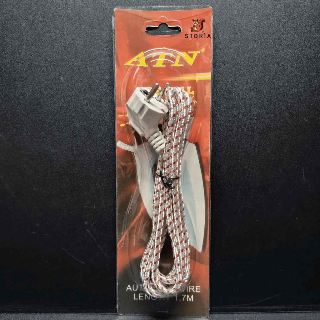 Kabel Strika Arde Isi 3 ATN- Kabel Setrika Gosokan 3 Jalur ATN 1,7m