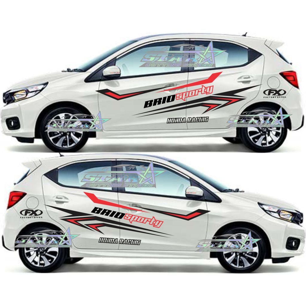 Stiker mobil HONDA ALL NEW BRIO stiker mobil brio sticker brio stya sticker all new brio satya