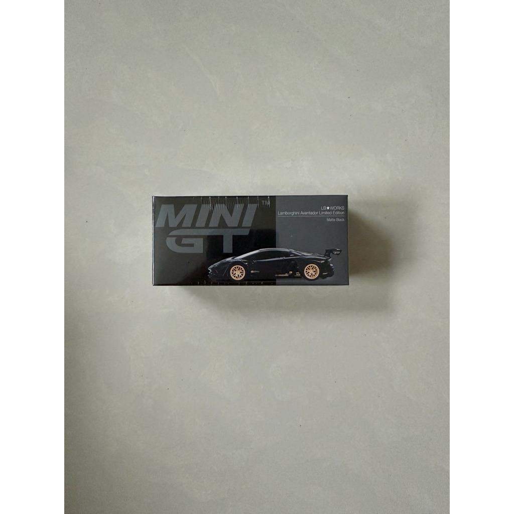 Mini GT 1087 LB Works Lamborghini Aventador Limited Edition Matte Black MiniGT
