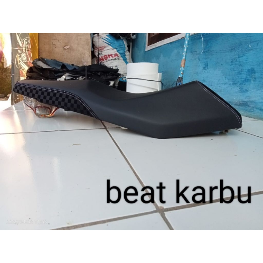 Jok Motor Beat karbu,esp,pop, deluxe/ Mio sporty,garnis /Satria Fu Custom Latex padat Empuk Anti gem