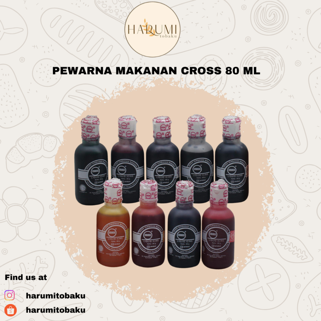 Pewarna Makanan Cross - 80 Gr