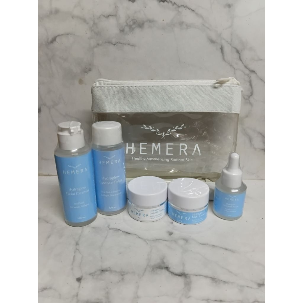 Paket Skincare Wajah HEMERA Healty Mesmerizing Radiant Skin 5in1 Original Bpom