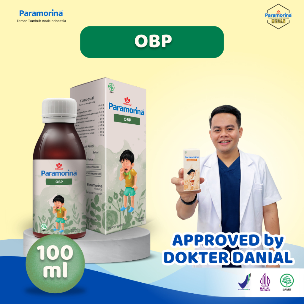 PARAMORINA Obat Batuk Pilek Anak usia 1 tahun sampai 12 Tahun - Paramorina Official Medan