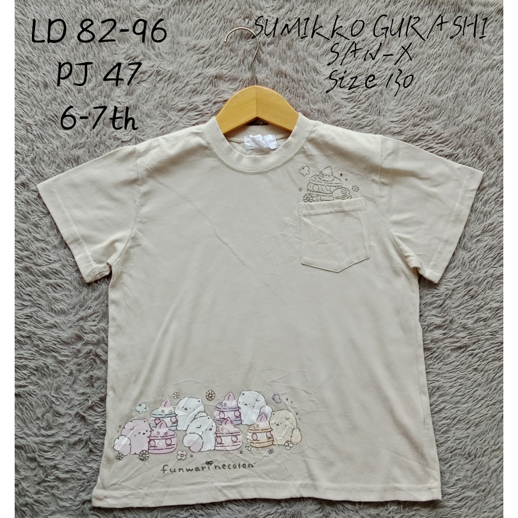 Kaos anak 6-7th SAN-X _ SUMIKKO GURASHI