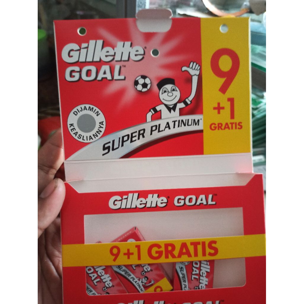 Gillette goal silet goal asli isi 10 pcs