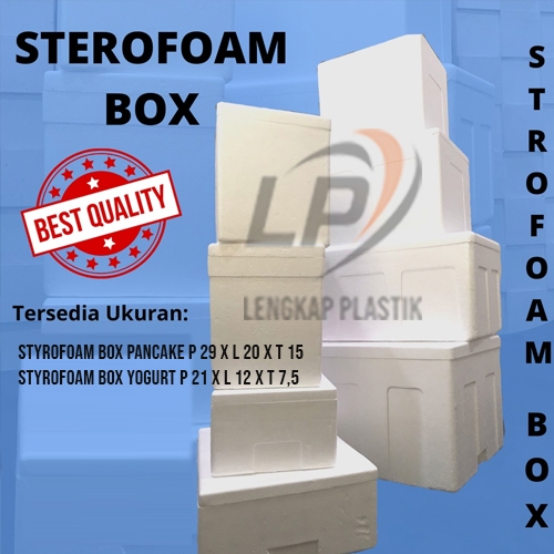 ( Instant ) UKURAN KECIL  Styrofoam Box / Sterofom gabus / Es Box / Box frozen food / Box Serbaguna