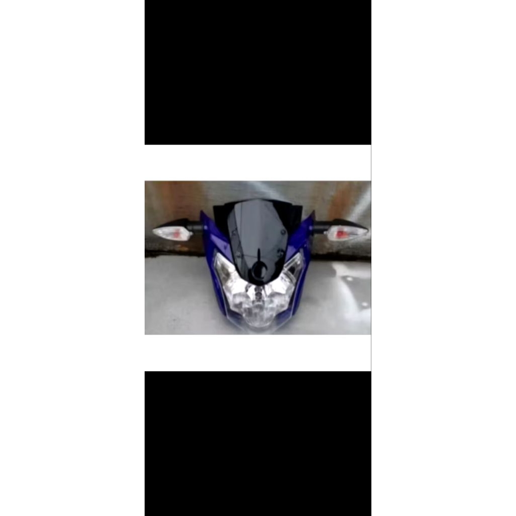 pakek kedok reflektir lampu depan Vixion New advance 2016-2017 plus sen renteng depan Vixion