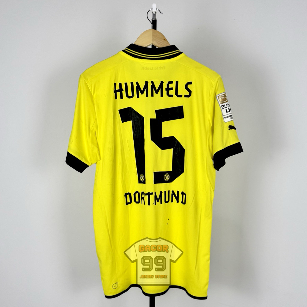 Borussia Dortmund 12/13 Home Jersey Original - Size L - NNS Hummels 15