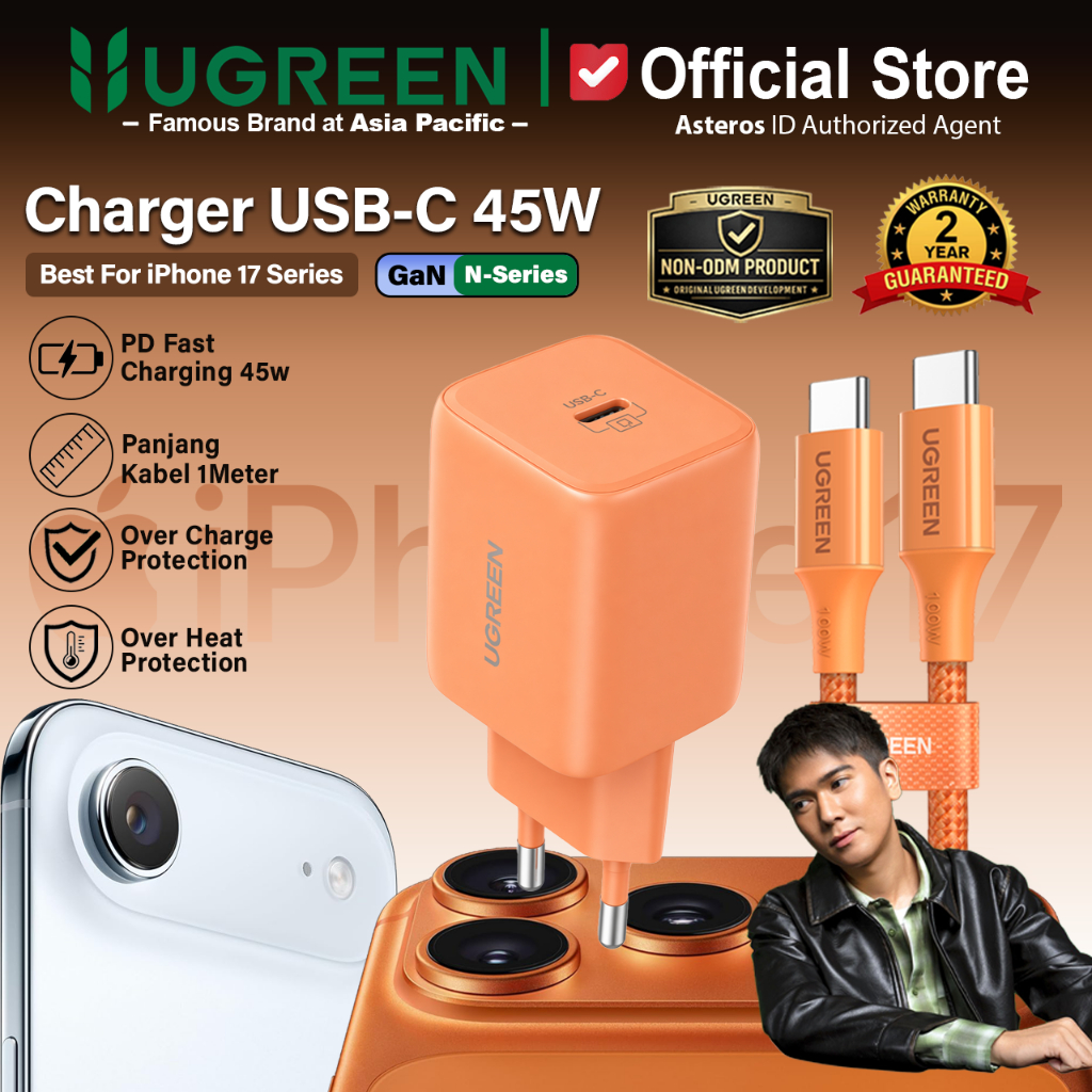 UGREEN Charger iPhone 17 Pro 17 Pro Max PD Type C Fast Charging AVS 40w 45w