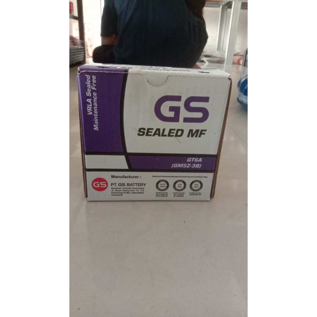 Aki Gs GM5Z -3B  Aki Kering MF Buat Motor Mio Sporty Mio Smile dll
