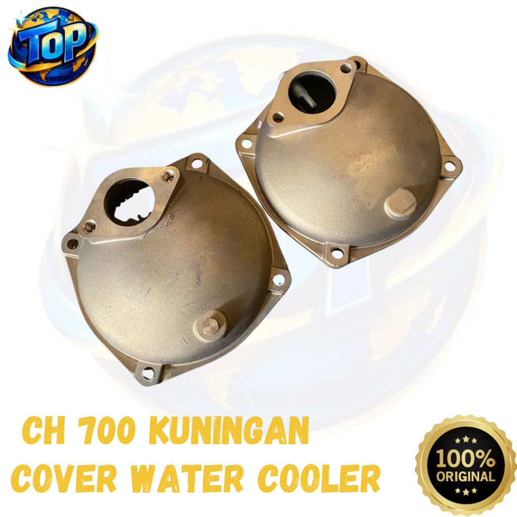 CH700 Cover Water Cooler Kuningan Original / Tutup Samping Cooler Mesin Kapal CH 700