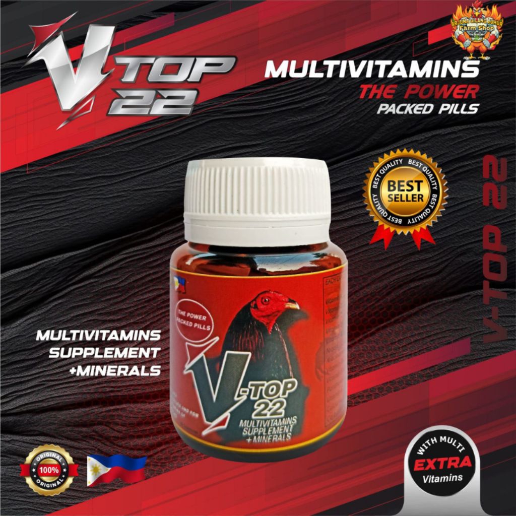 V22 TOP Vitamin ayam taji ORIGINAL IMPORT PHILIPINA