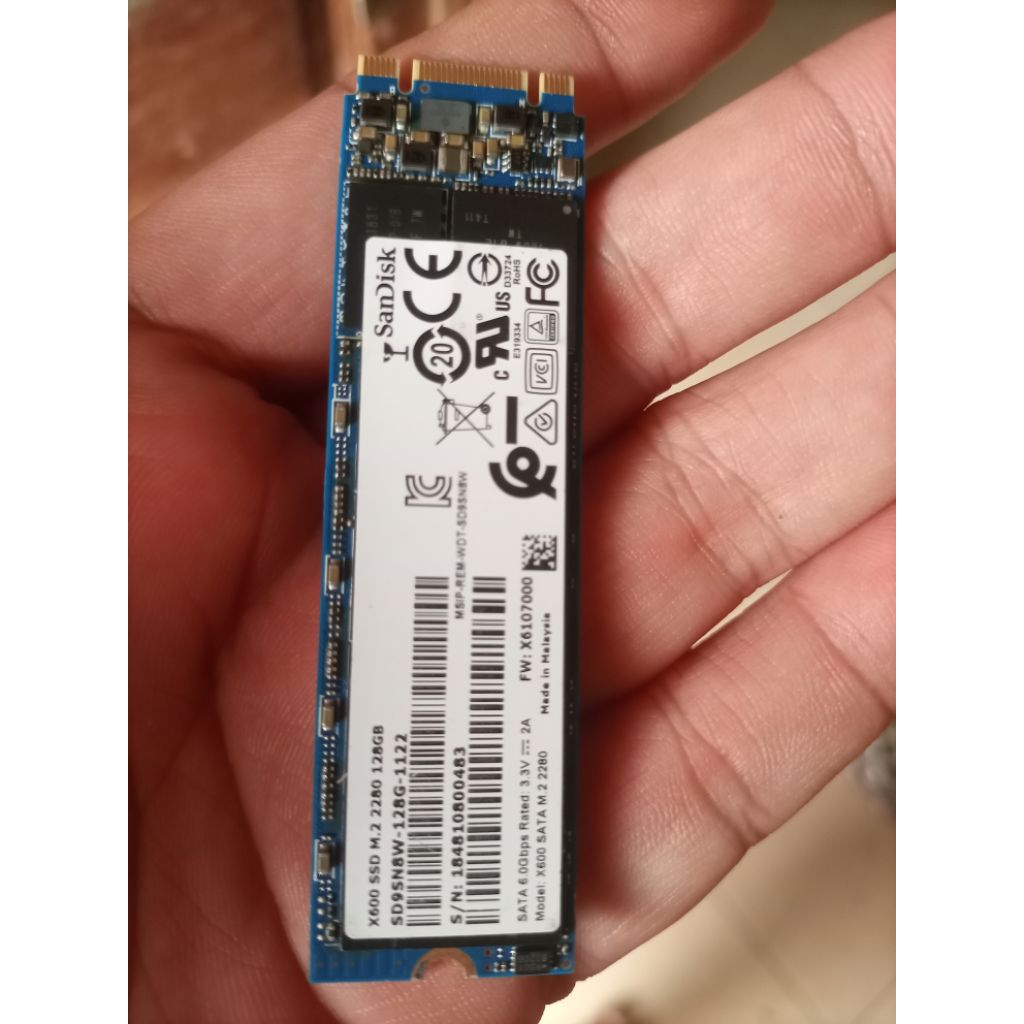 SSD M.2 Sata 128 GB Sandisk