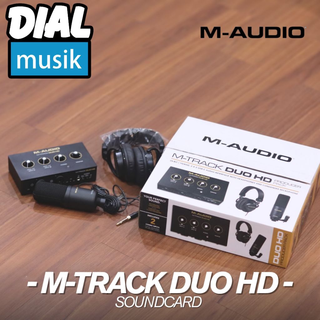 M-Audio Soundcard M-Track Duo HD/pack - Audio Interface 2 Input - Soundcard M-Audio DUO HD ORIGINAL