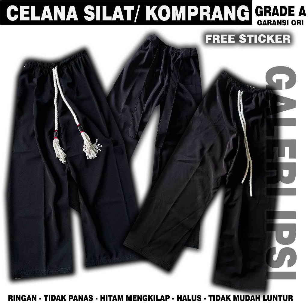 CELANA PENCAK SILAT IPSI TALI HITAM/TALI PUTIH DAN TALI WAROK