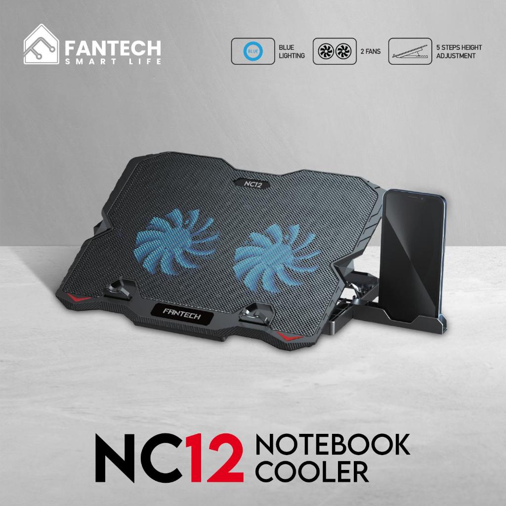 Fantech NC12 NC-12 Cooling Pad Cooler Laptop Notebook