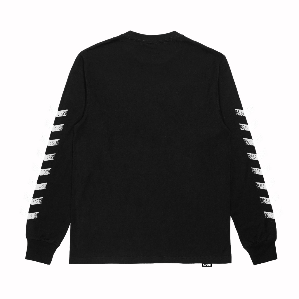 Troy Company Longsleeve Black Arrow Pulse - Kaos Pria Lengan Panjang Hitam LSD 3584