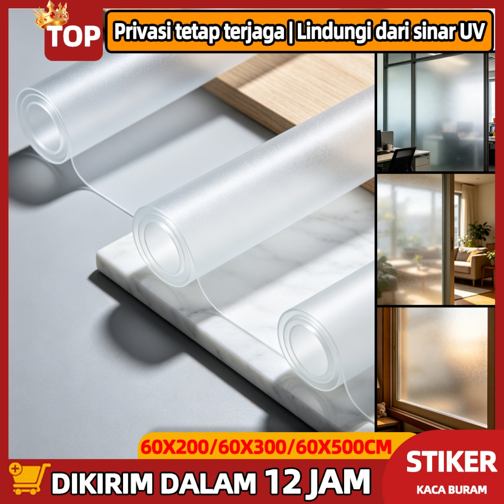 Stiker Kaca Jendela Rumah Stiker Kaca Sanblast Polos Kaca Sanblast Buram