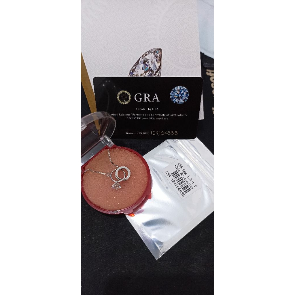 Gelang Moissanite interlocking rings