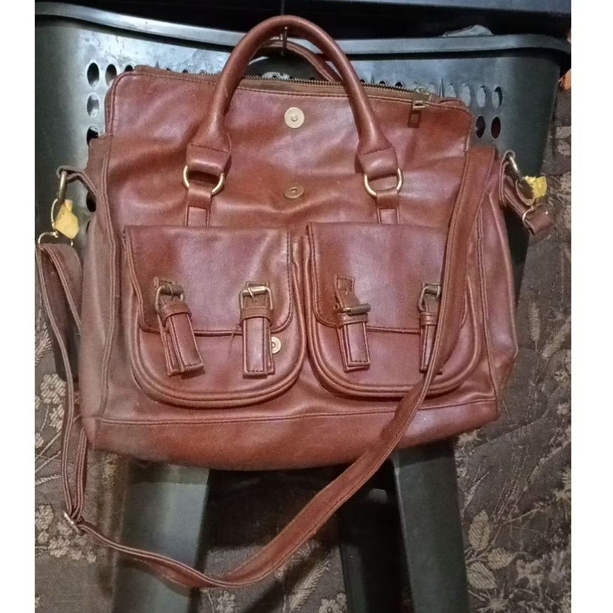 Tas kulit wanita tali 2 macam