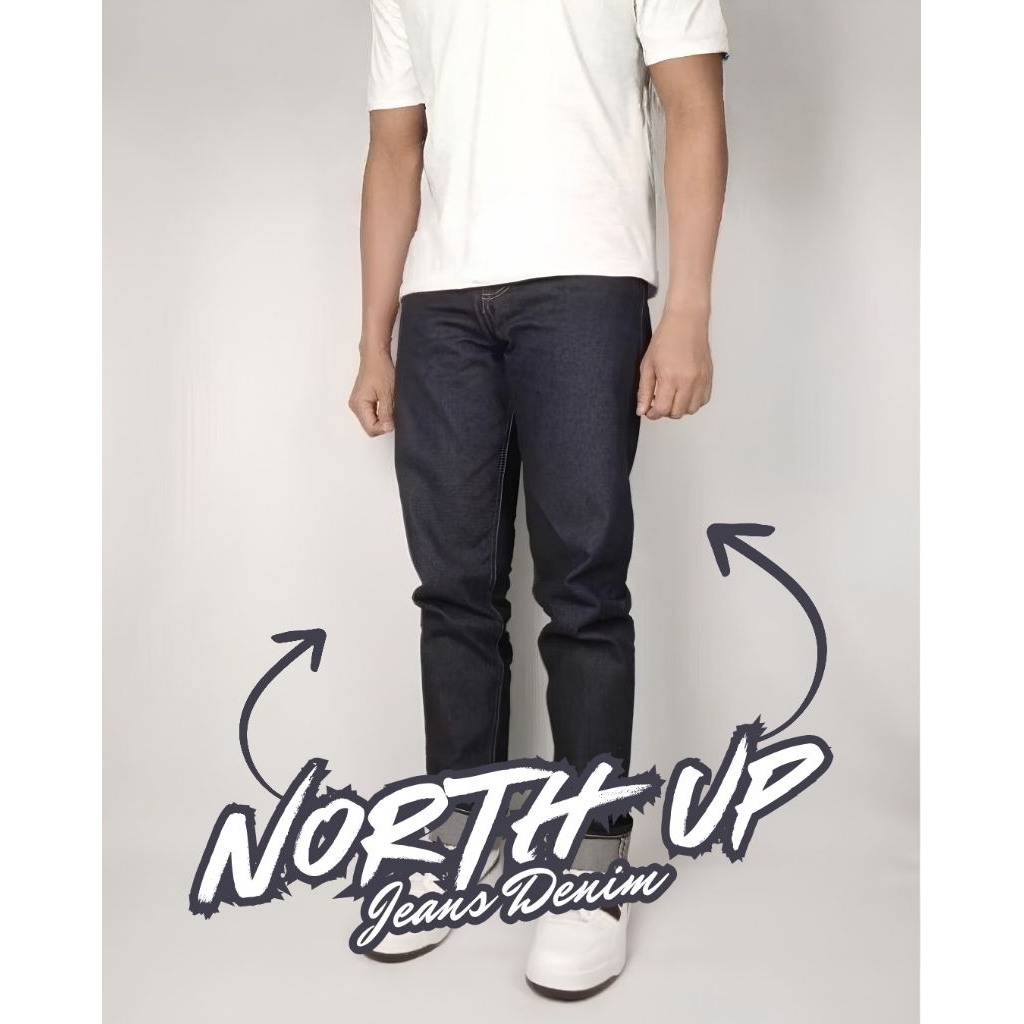 NORTH UP DENIM Celana Jeans Denim / Levis Pria Original