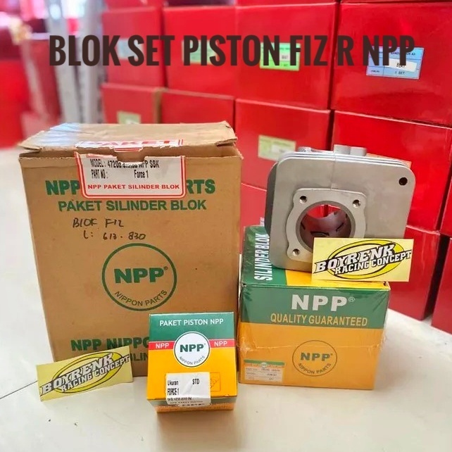 CYLINDER BLOK FIZ FORCE 1 FIZ R SET PISTON FIZ STD NPP - BOYRENK RACING