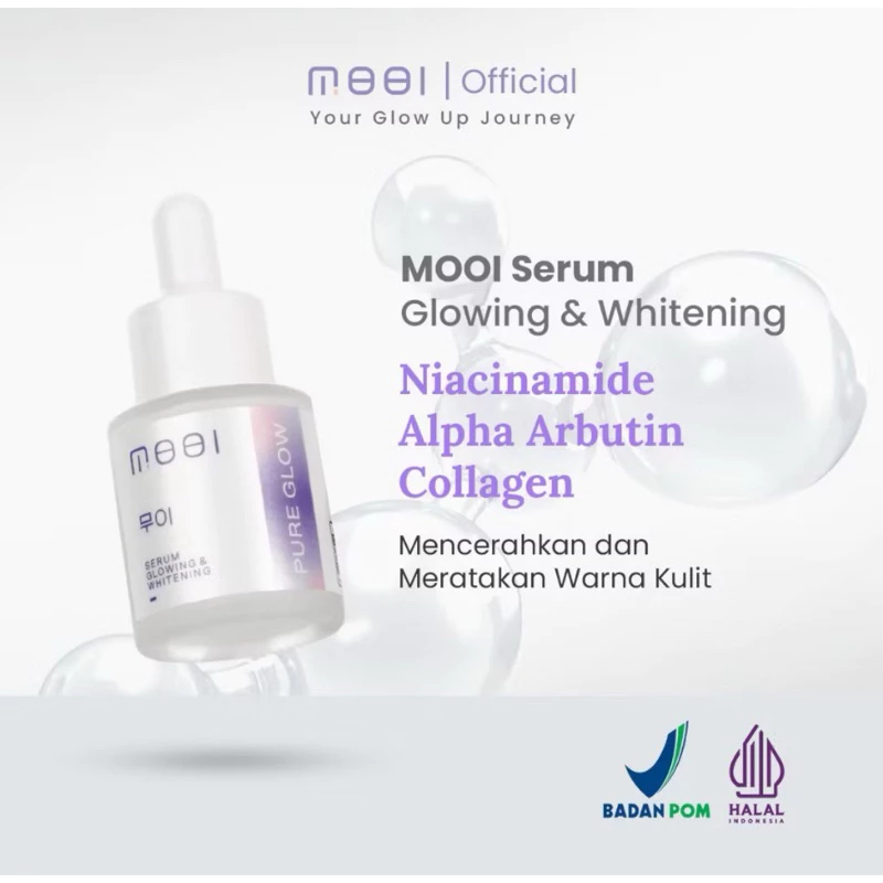 Mooi Pure Glow - Serum 20ml - Serum Korea Pencerah Wajah