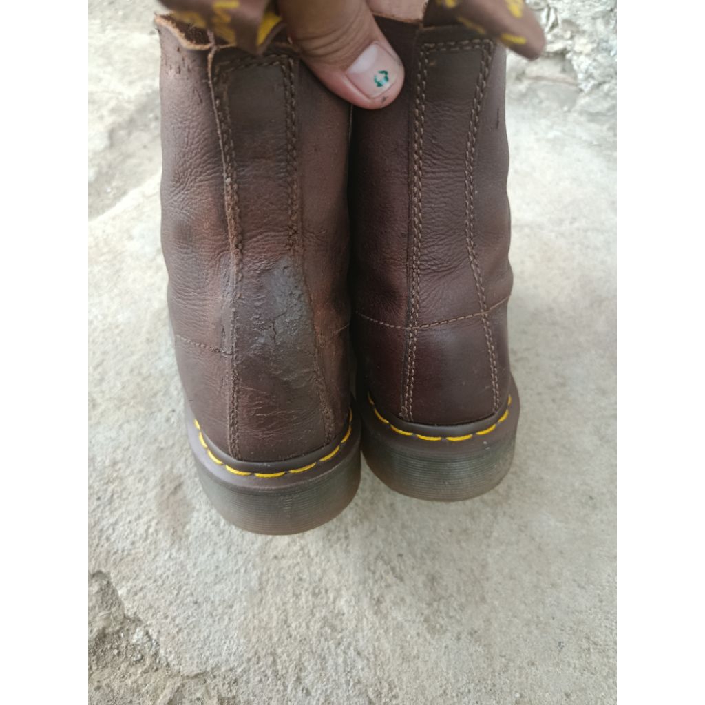 dijual sepatu docmart crazy horse size 41 Made in Vietnam second