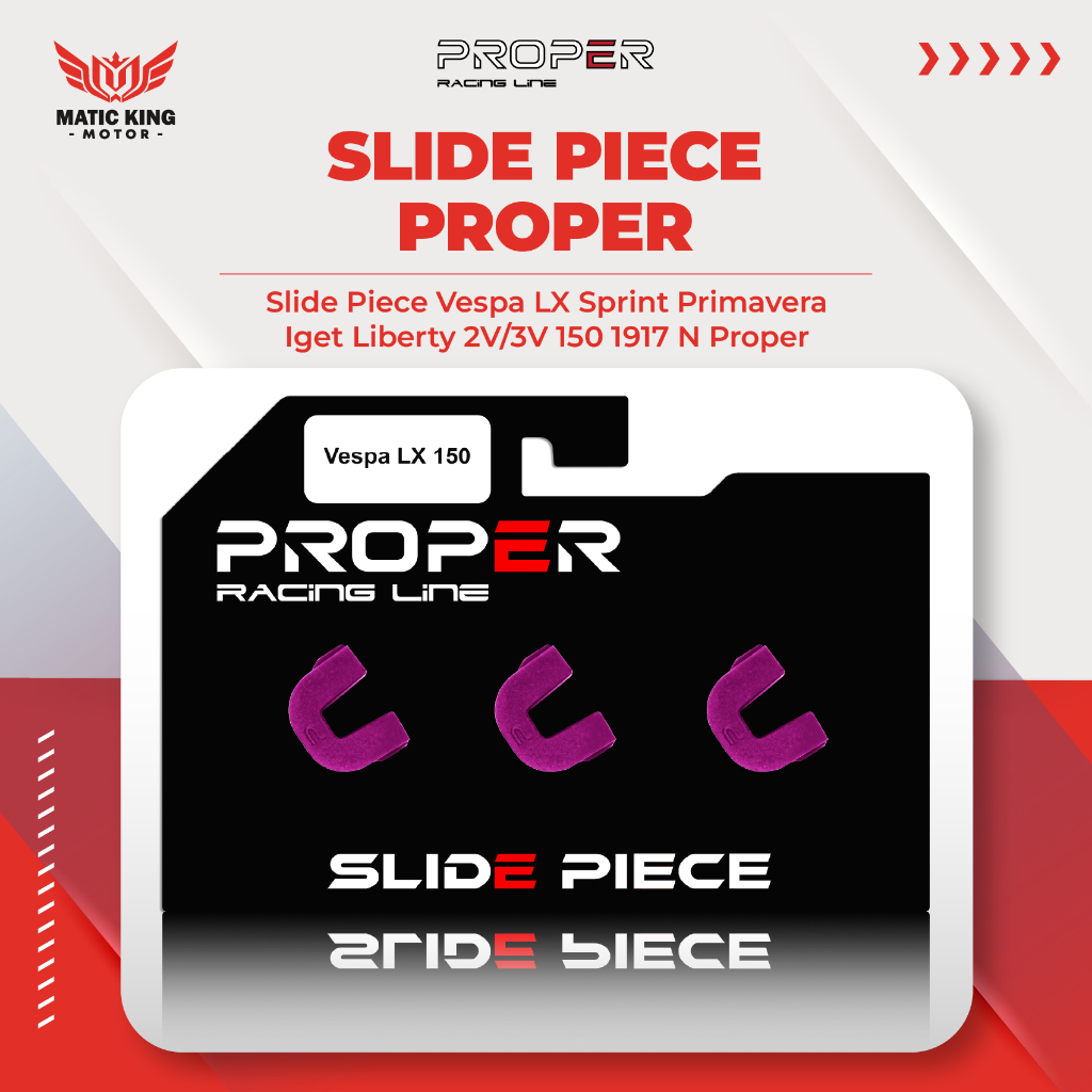 PROPER Slider Slide Piece Vespa Sprint primavera LX S GTS GT Liberty I Get 150 1917-N