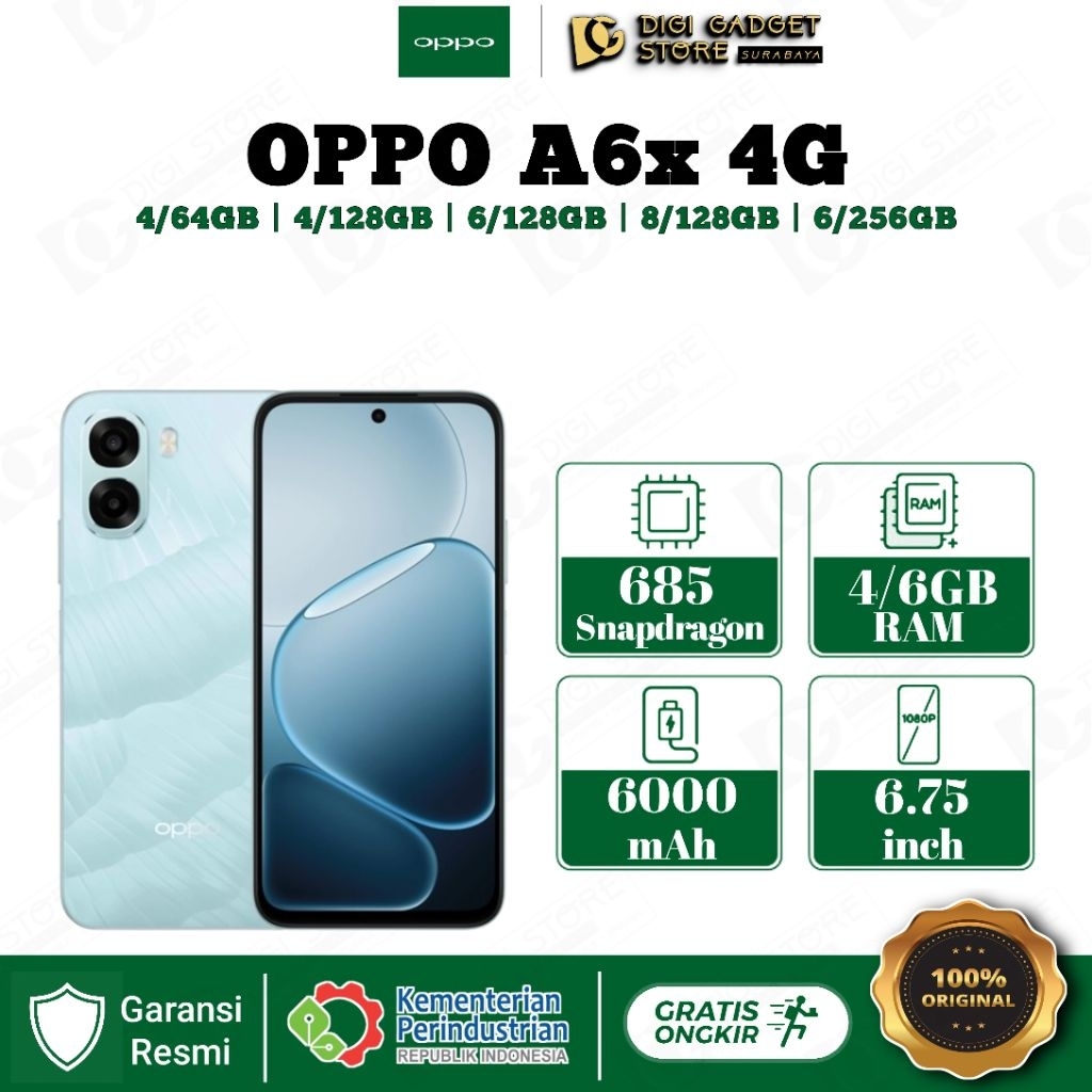 OPPO A6X Garansi Resmi BNOB