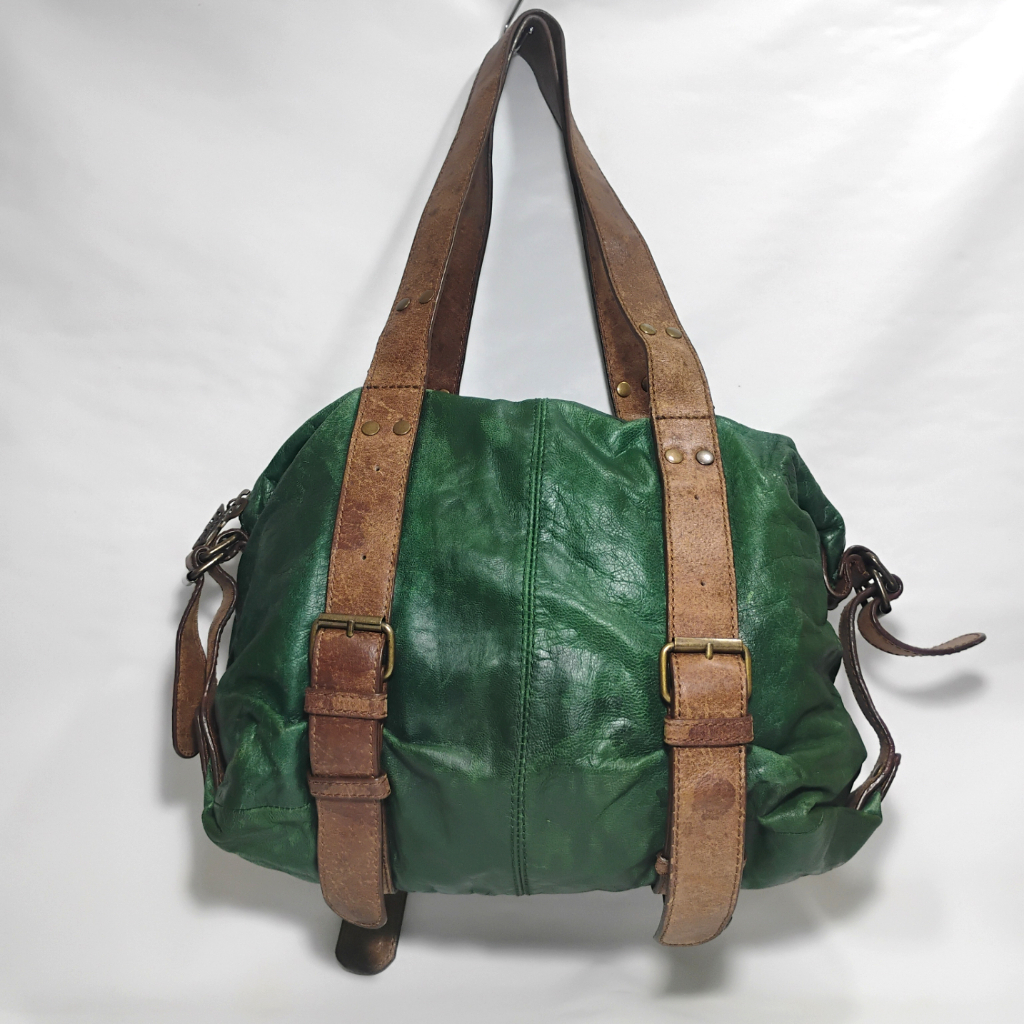 [ PRELOVED ] Tas kulit kulas Wanita Shoulder bag Tas bahu Warna Ijo Hijau - Tabitha