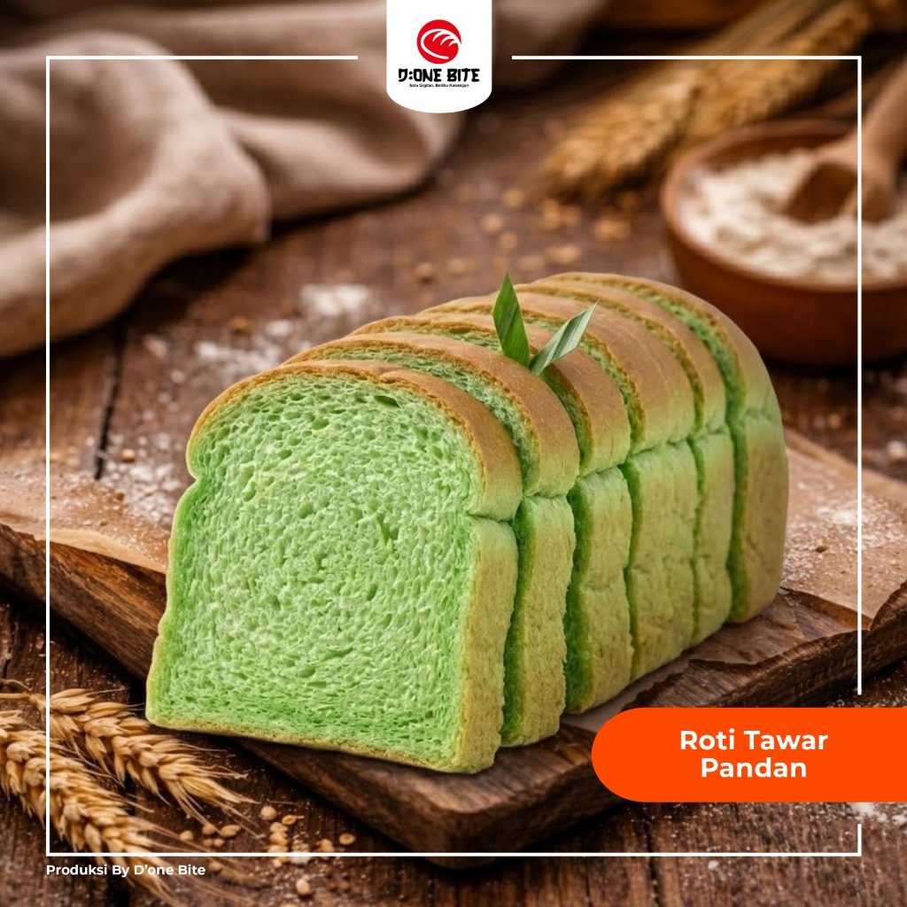 Roti Tawar Jadul Pandan - Roti Tawar Homemade