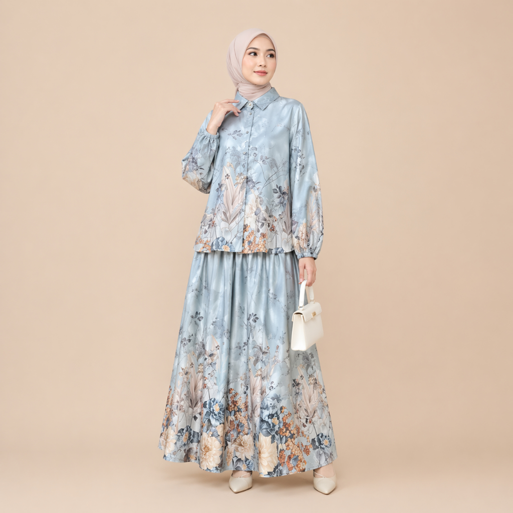 SEJALUR - Setelan Rok Rayon Magnum Jaguar / Magnum Set Wanita Kekinian Busui Friendly Cantik Modis