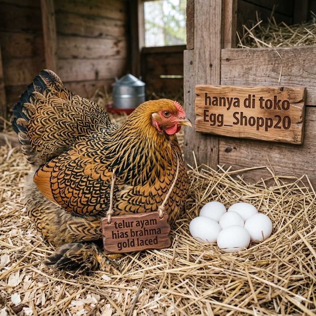 TELUR AYAM HIAS BRAHMA GOLD LACED UNTUK DI TETASKAN Egg_shopp20