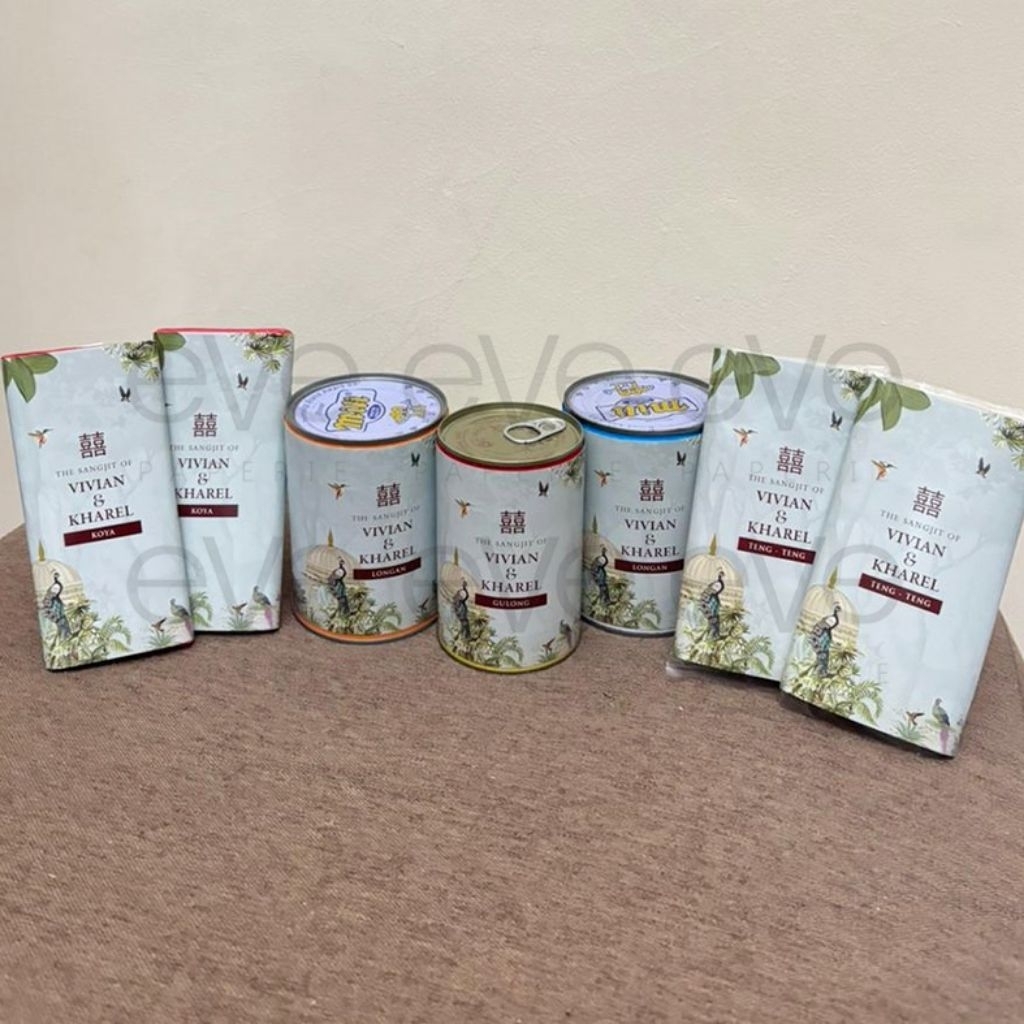 Paper Belt Sangjit | Label Sangjit Tinjing Teapai | Label Kue Sangjit | Label Seserahan