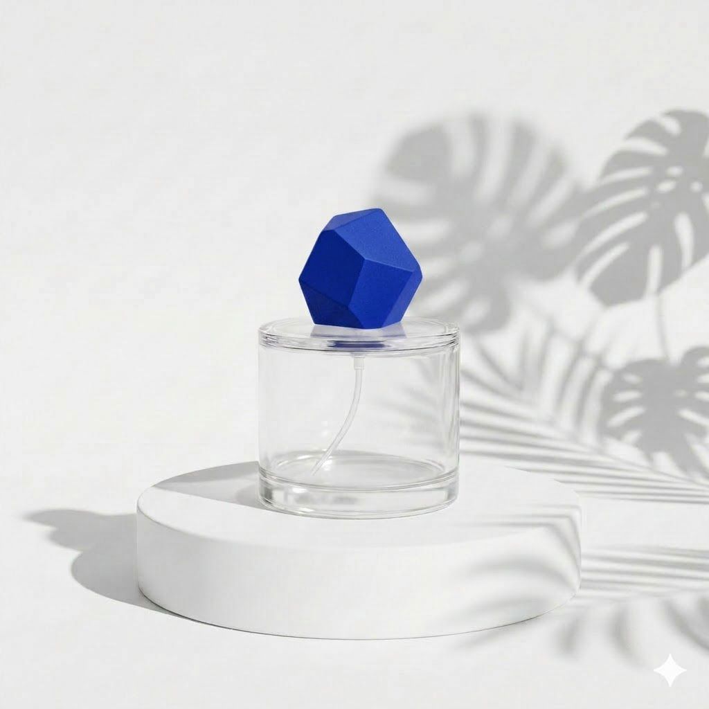 botol parfum marc j 50 ml tutup diamond plastik biru spray putar botol elegant mewah exclusive