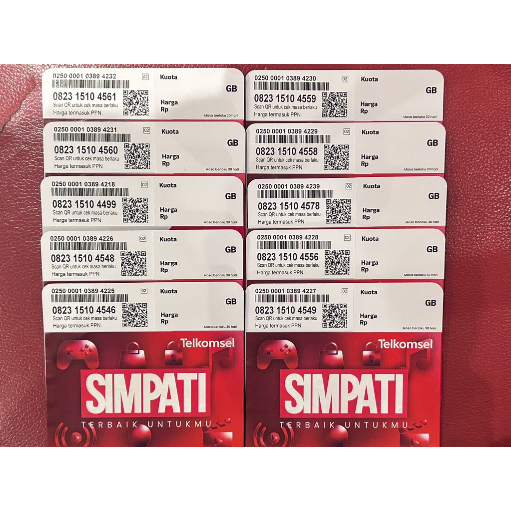Kartu Perdana Telkomsel Simpati 3GB Kuota Internet
