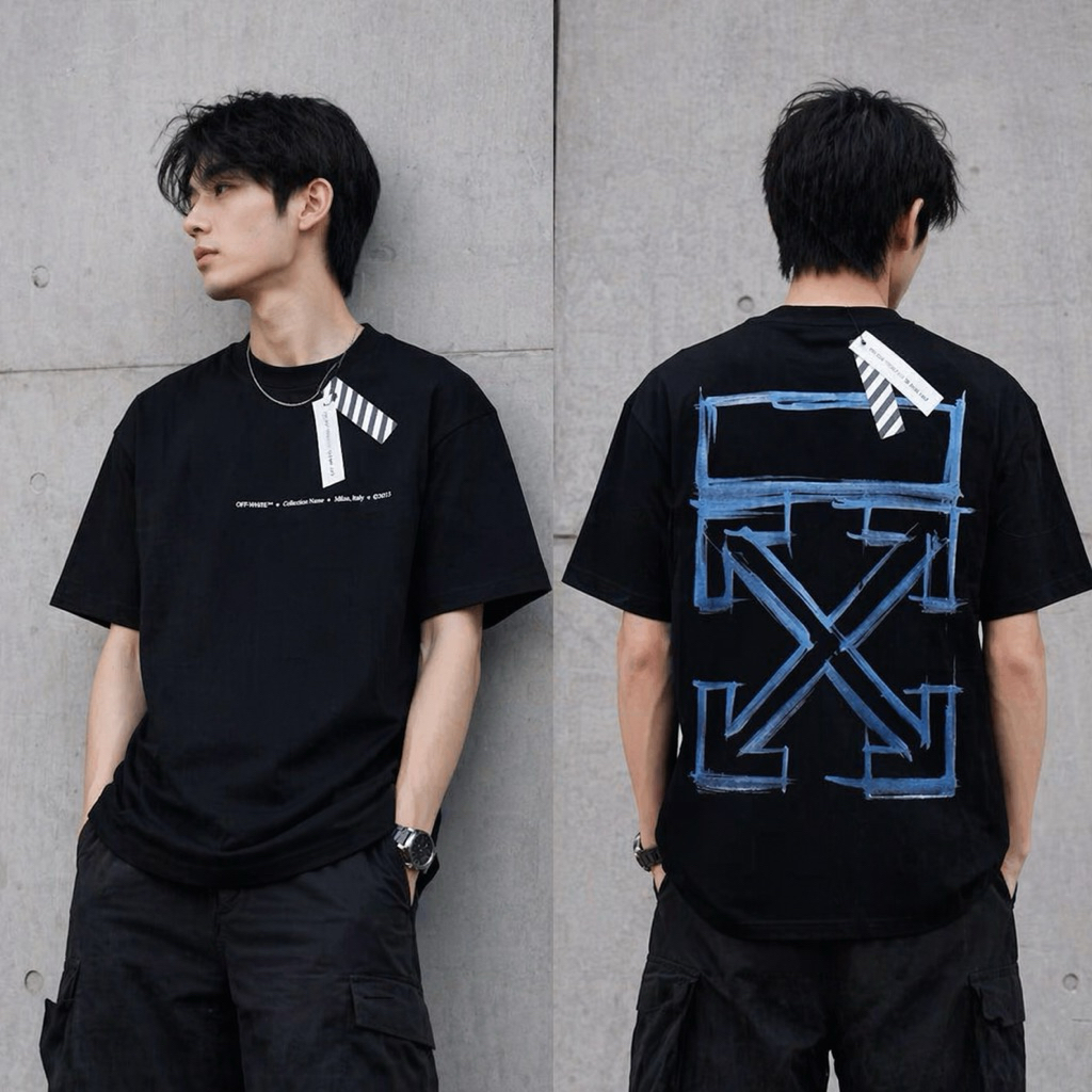 KAOS OVERSIZE OFF WHT COLACTION X MILAN ITLAY 2013 TEES BESTSELELR