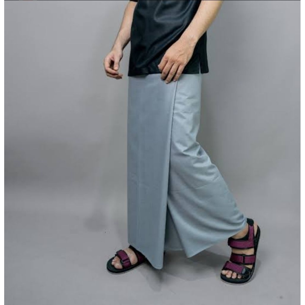 Sarung Pria Dewasa Motif Polos Abu-Abu