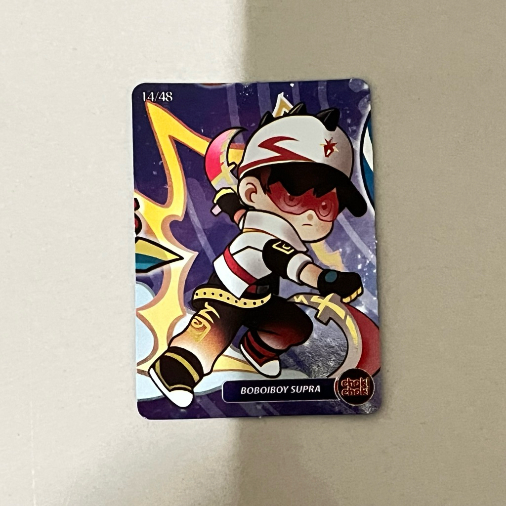 Kartu Foil BoBoiBoy Supra no 14/48 - Choki Choki Puzzle Malaysia