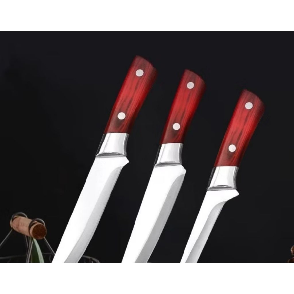 Pisau Boning Tangan Jepang - Tunggal Kayu Rosewood 29cm