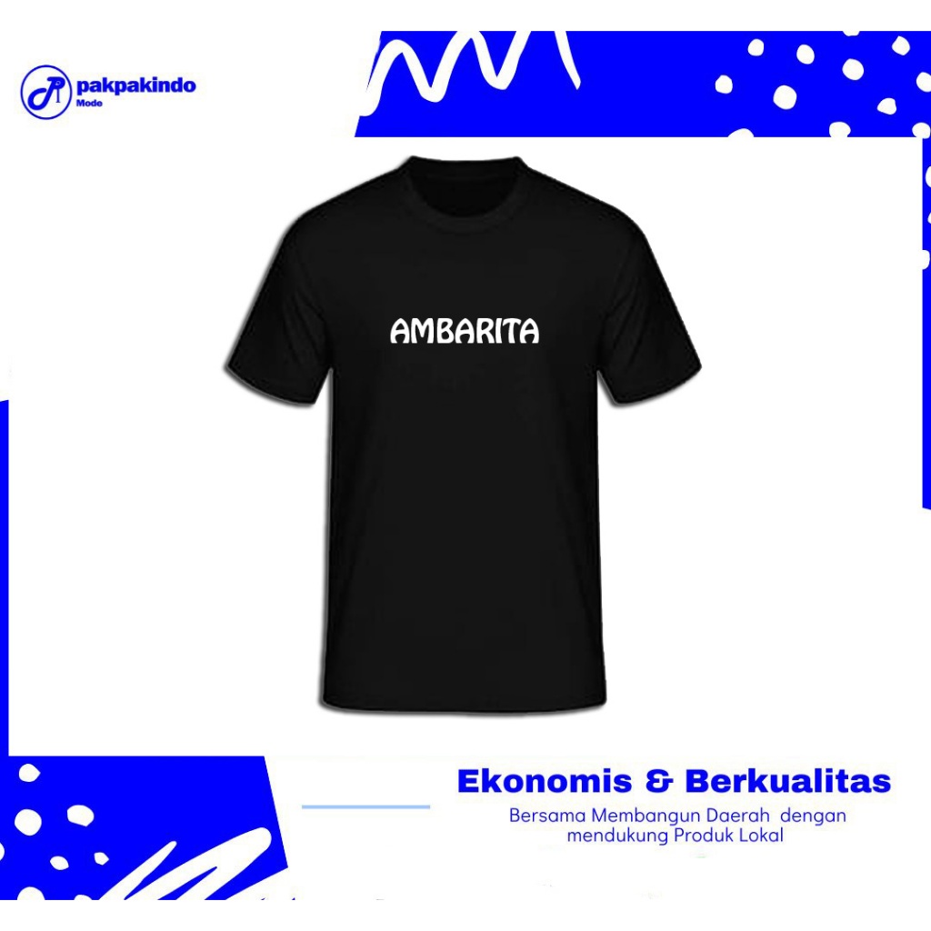 BAJU KAOS MARGA BATAK AMBARITA LENGAN PENDEK PRIA WANITA