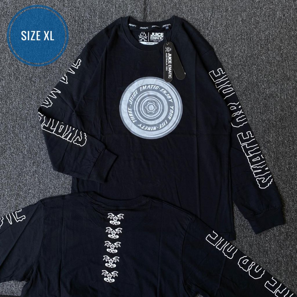 Kaos Lengan Panjang Longsleeve Cowok Juice Ematic Premium