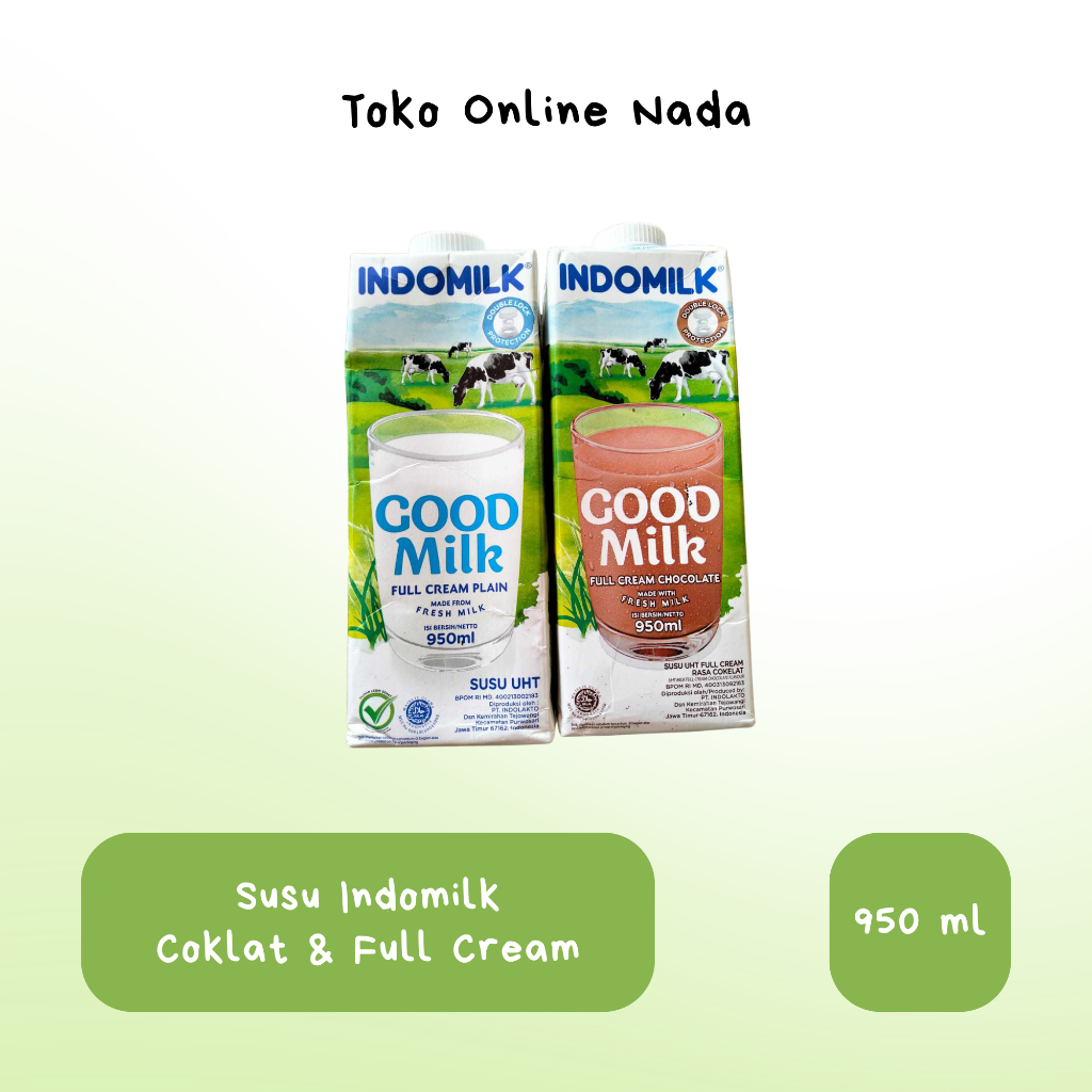 Susu Indomilk 1 Liter Coklat Full Cream