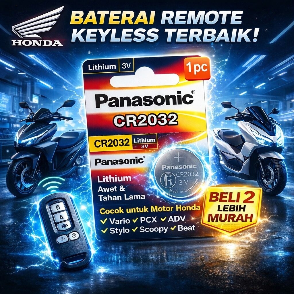 Baterai Remote Motor PCX 150 160 VARIO 150 160 Batre Remote Kayless ADV 150 160 NEW VARIO 125 SCOOPY