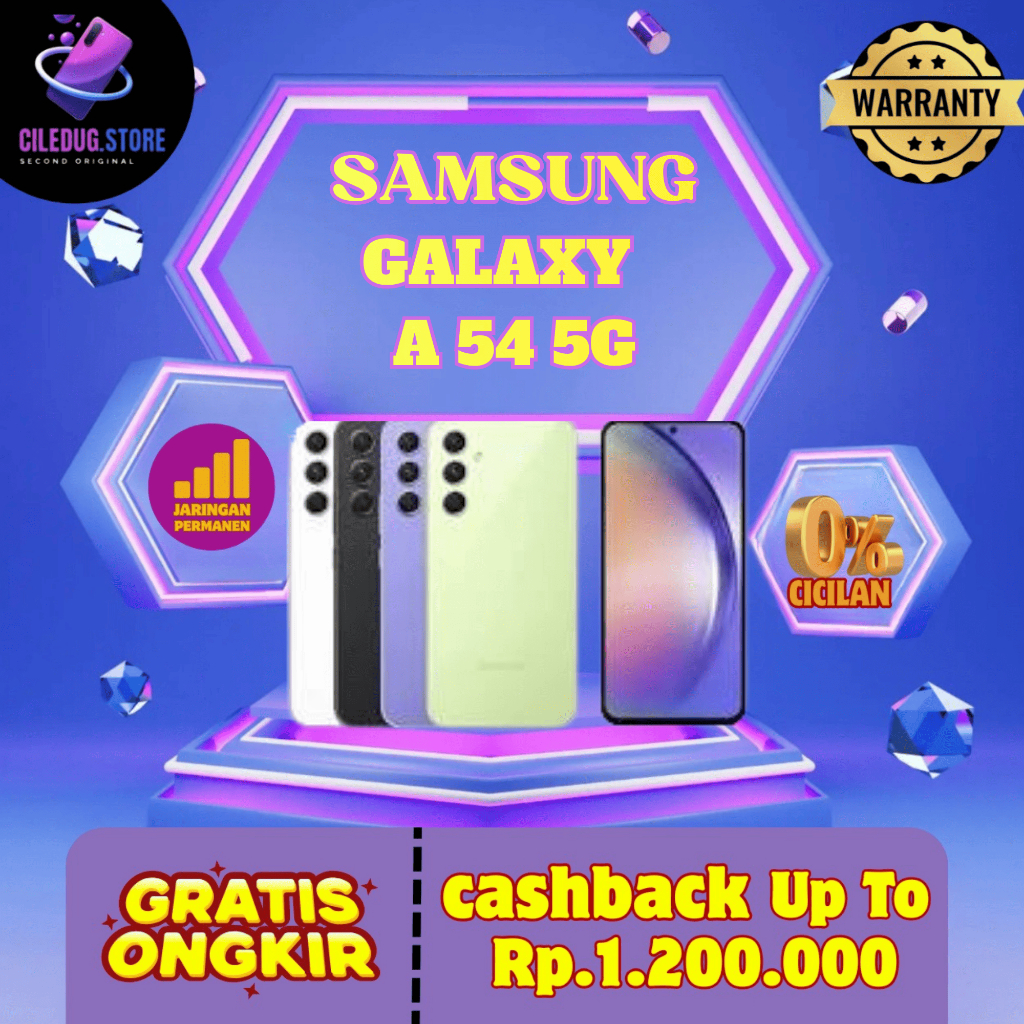 Samsung Galaxy A54 5G 8/256GB 128GB Second Fullset Original Resmi Sein
