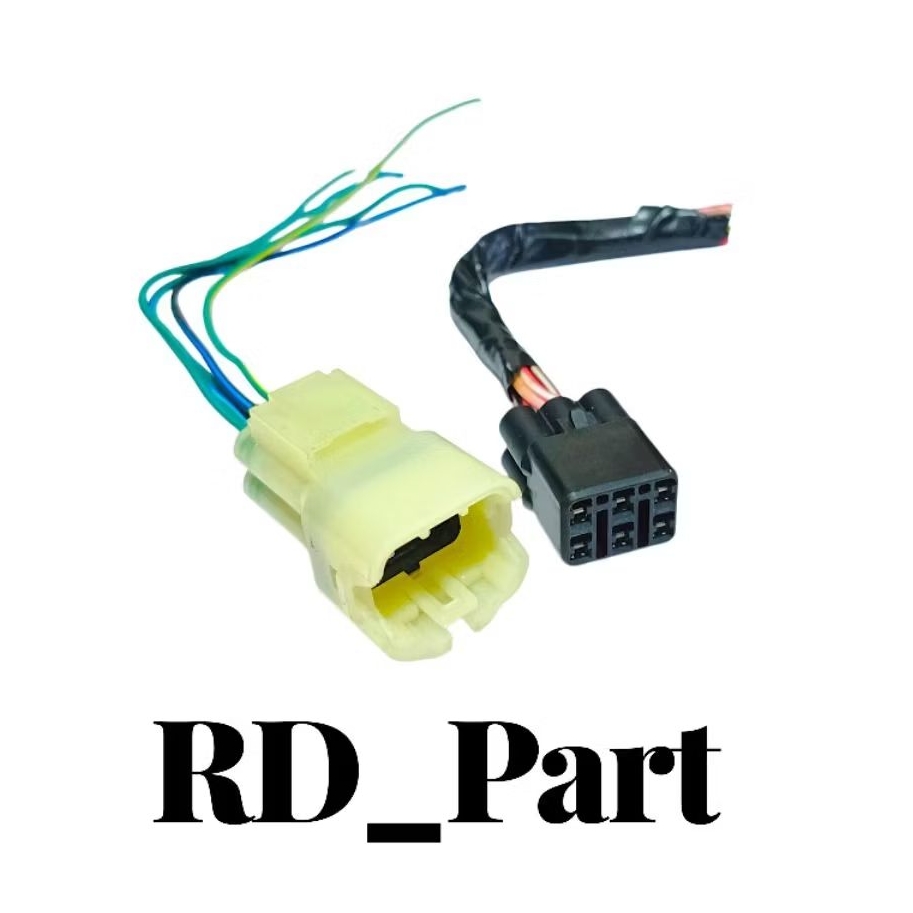 Socket Soket Sambungan kabel 6 PIN WATERPROOF ANTI AIR UNIVERSAL / Socket Soket Konektor Kabel Motor