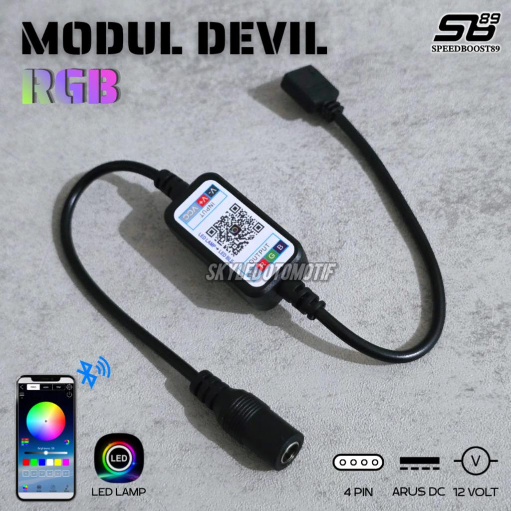 Modul Devil Demon Eye RGB 4 Pin Aplikasi Led Lamp Strip
